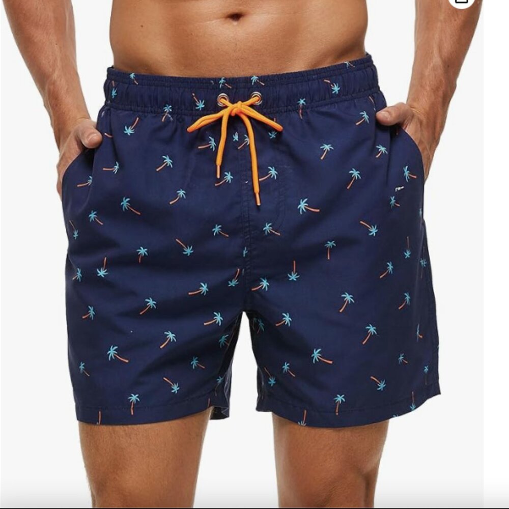 SILKWORLD Mens Swim Trunks Quick Dry Bathing Suit, Beach Shorts with Mesh Lining